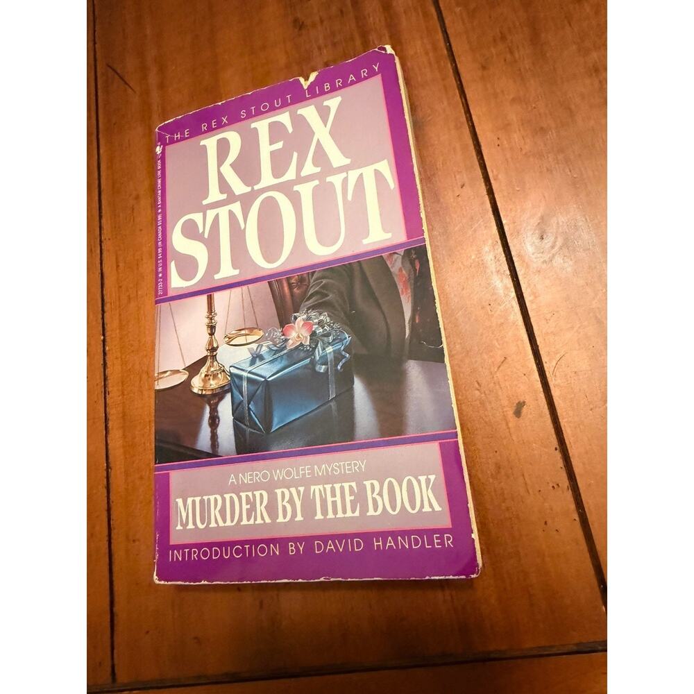 Murder by the Book Rex Stout 1992 Bantam Paperback Nero Wolfe Mystery